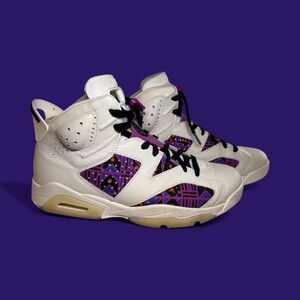Nike Air Jordan 6 Retro 'Quai 54' Men's Size 12 Purple Sneakers CZ4152-101